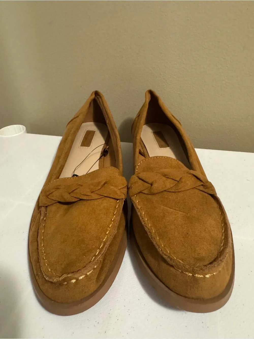 Forever 21 Tan Faux Suede Loafers